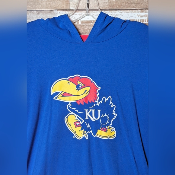 New Emerson Street Kansas University Jayhawk Logo Hoodie - Picture 2 of 15